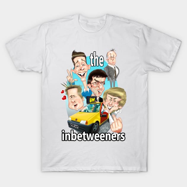 The Inbetweeners T-Shirt by Sarah Bailey TV Cartoons